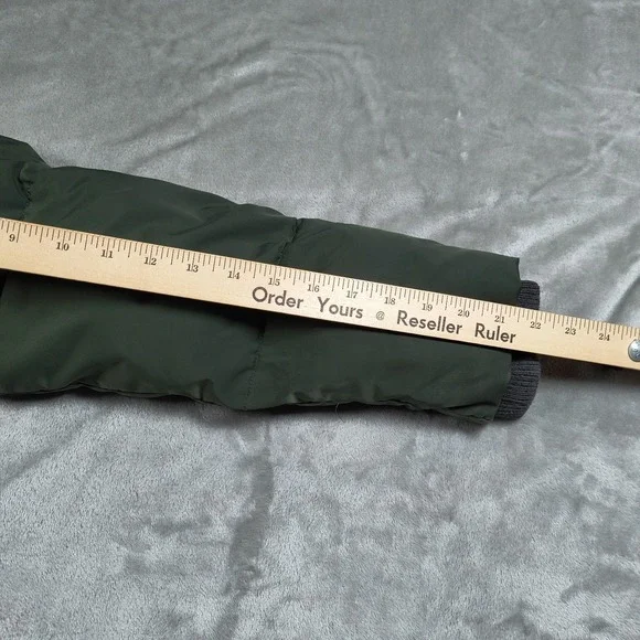 Stella McCartney Puffer Jacket Kids 12 Years Green Bomber Full Zip Winter Vegan - Picture 9 of 12